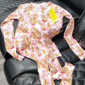 Place Pink and Brown Festive Pajama Set